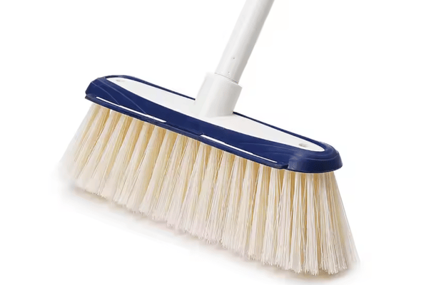 Cleaning brush with soft bristles