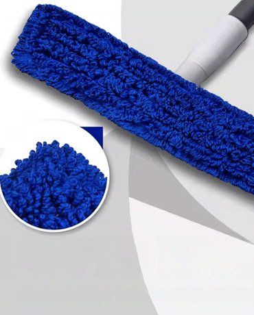 Close-Up of Blue Mop Pad