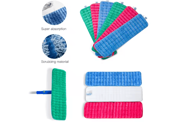 Colorful mop pads set