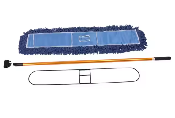 Cotton Flat Mop with Metal Frame and Clip