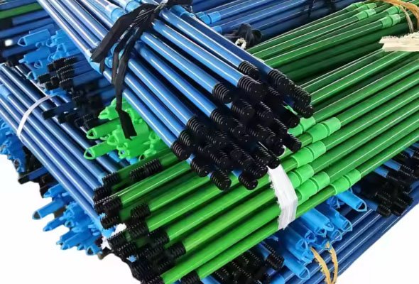 Threaded Extension Metal Handle that can be extended from 30″ up to 50″ in length