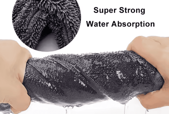 Towel with water absorption
