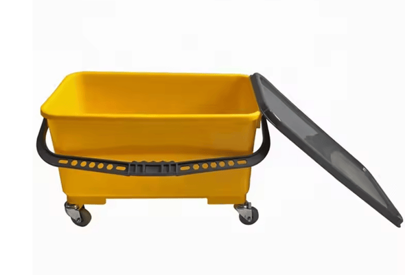 Yellow cleaning bucket
